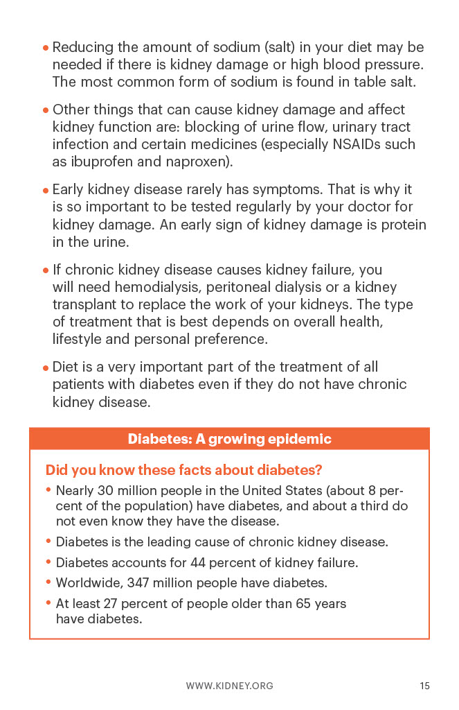 Diabetes and ckd stages 1 4